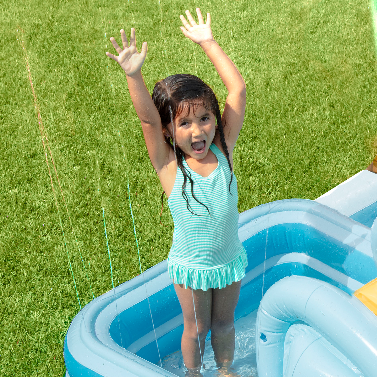 INTEX Jungle Adventure Swim Center Inflatable Family Lounge Pool -Without Pump