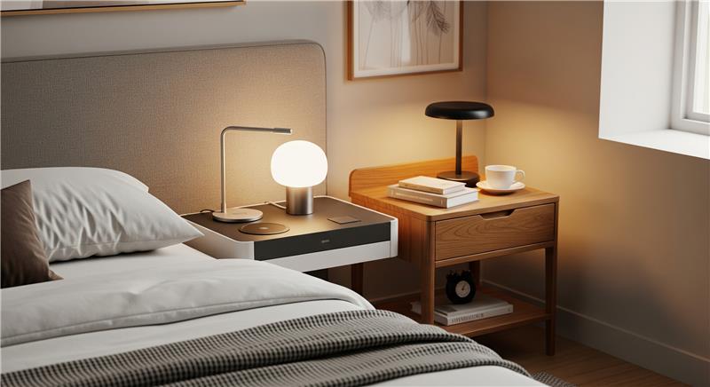 How do I choose bedside tables that are both stylish and functional?