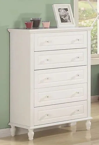 Josephine Timber Gloss White Bed Frame