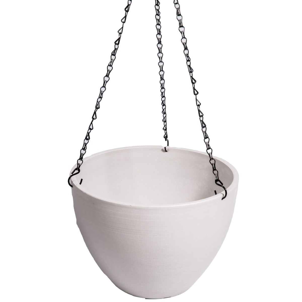 Hanging Rustic White Plastic Pot