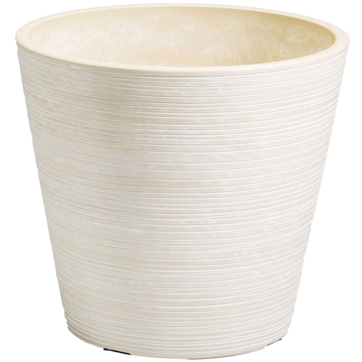 White Engraved Pot 14cm