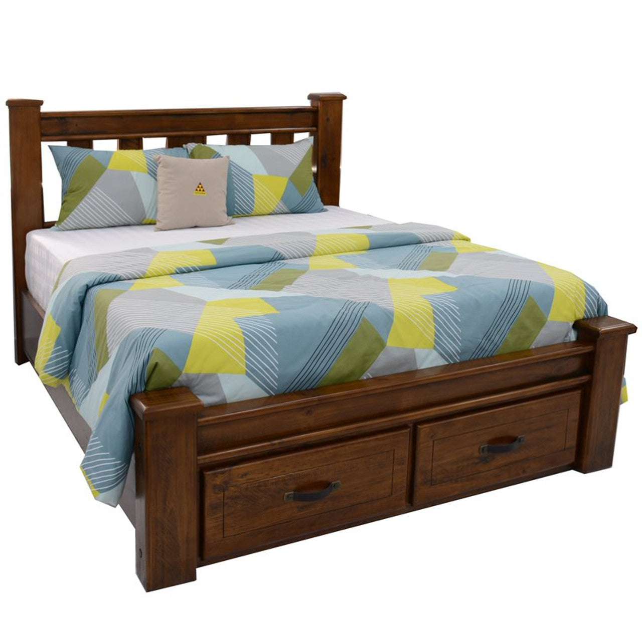 Derwent King Single Timber Bed with Storage Drawer