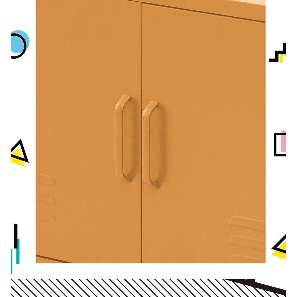 Artiss Buffet Sideboard Metal Cabinet - BASE Yellow Bedworld