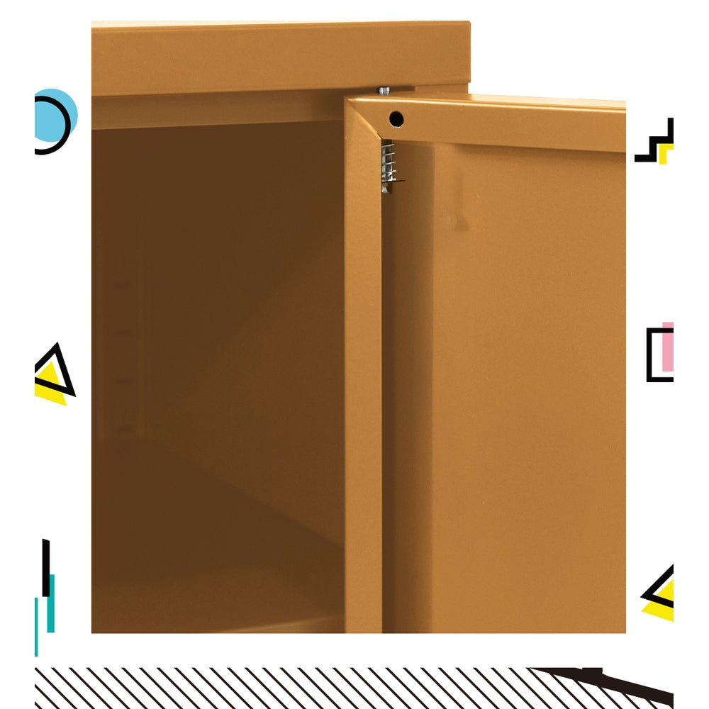 Artiss Buffet Sideboard Metal Cabinet - BASE Yellow Bedworld