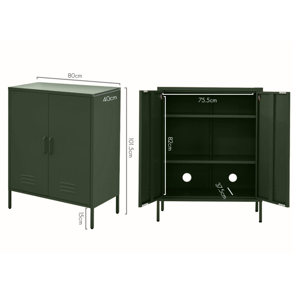 Artiss Buffet Sideboard Metal Cabinet - SWEETHEART Green Bedworld