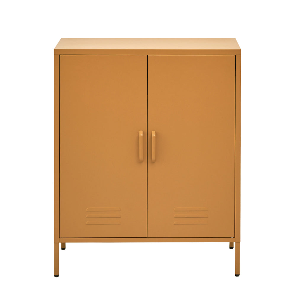 Artiss Buffet Sideboard Metal Cabinet - SWEETHEART Yellow Bedworld