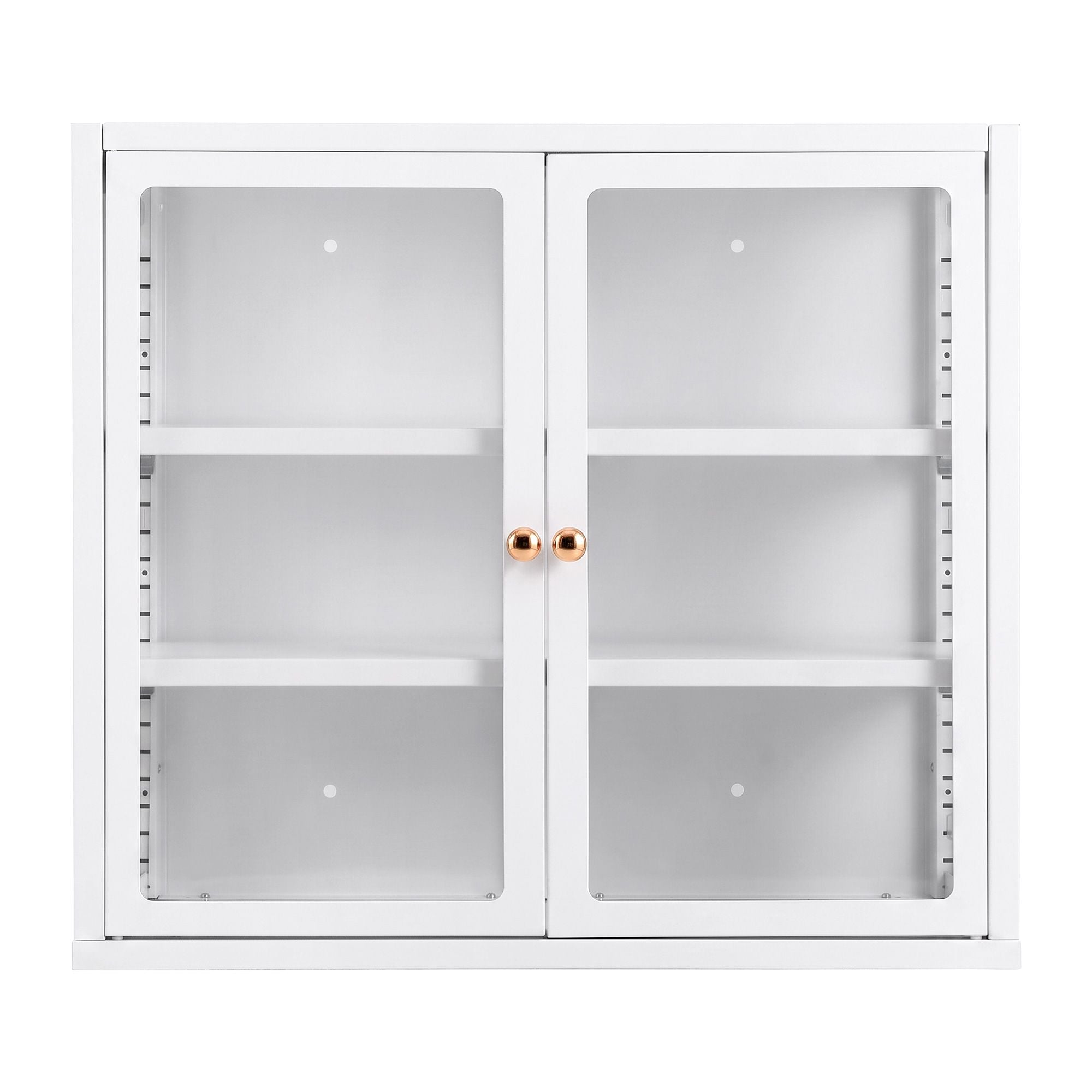 Artiss Buffet Cabinet Sideboard Wall Mounted Clear Display Storage 60cm White Bedworld