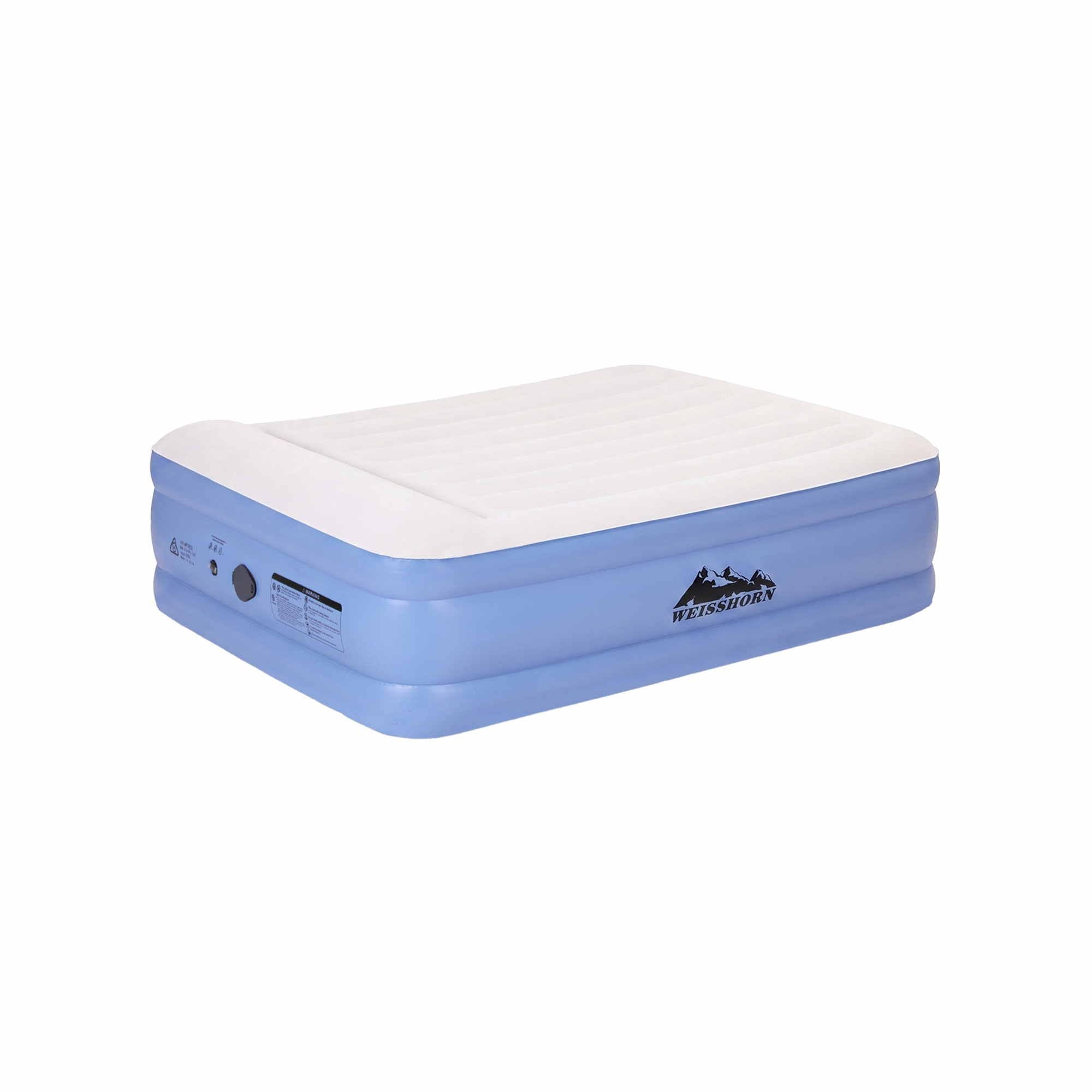 Weisshorn Queen Air Mattress with Rechargeable Cordless Pump 50cm Bedworld