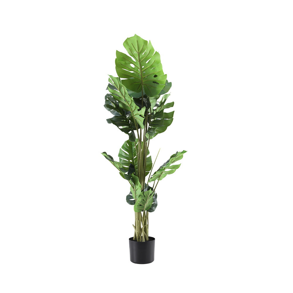 Artiss 140cm Artificial Monstera Tree Faux Trees Indoor Decor Artificial Plants Lifelike Plant 1.4M Bedworld