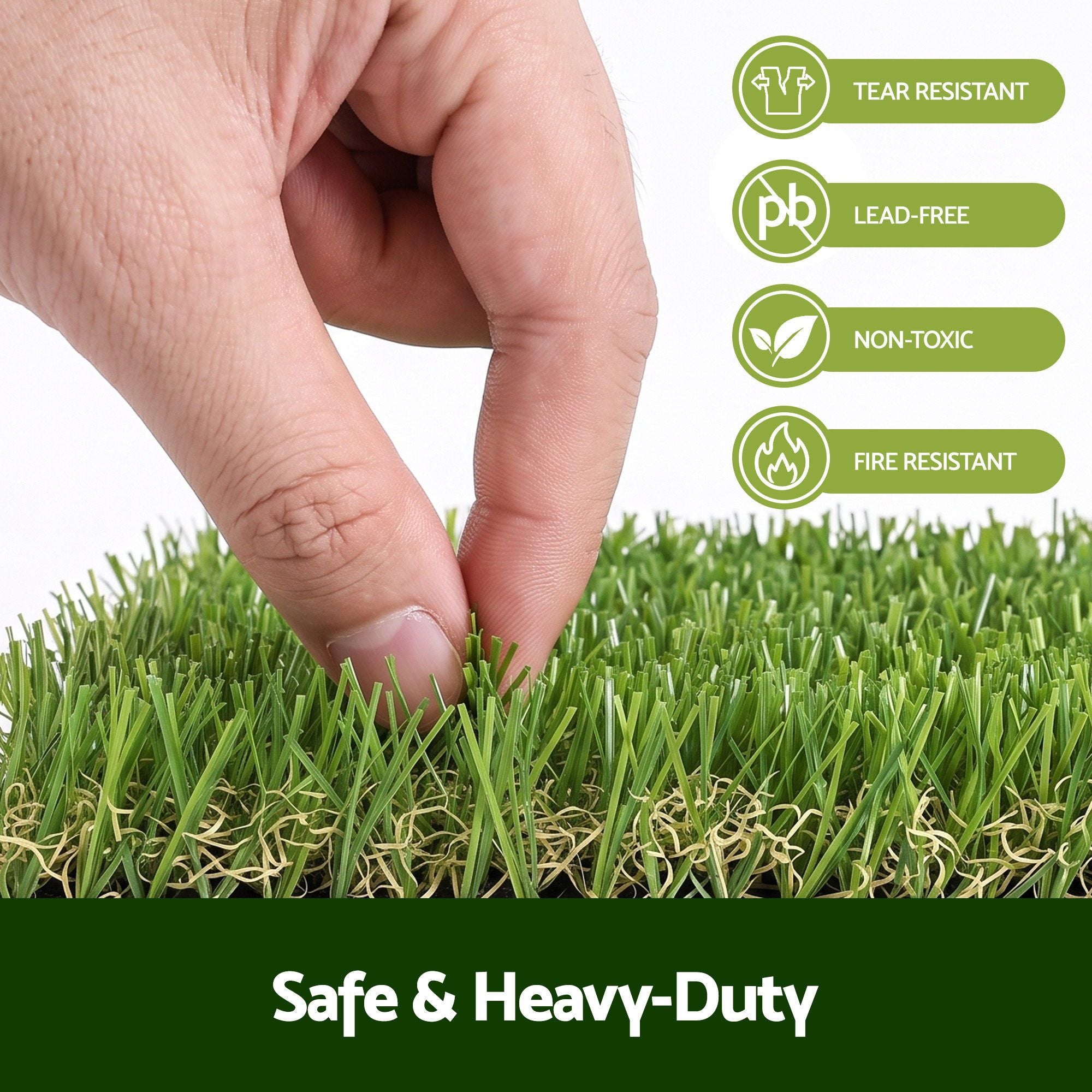 Prime Turf Artificial Grass Turf Tiles Interlocking Fake Grass Mat for Balcony Pet 12 Pack Bedworld