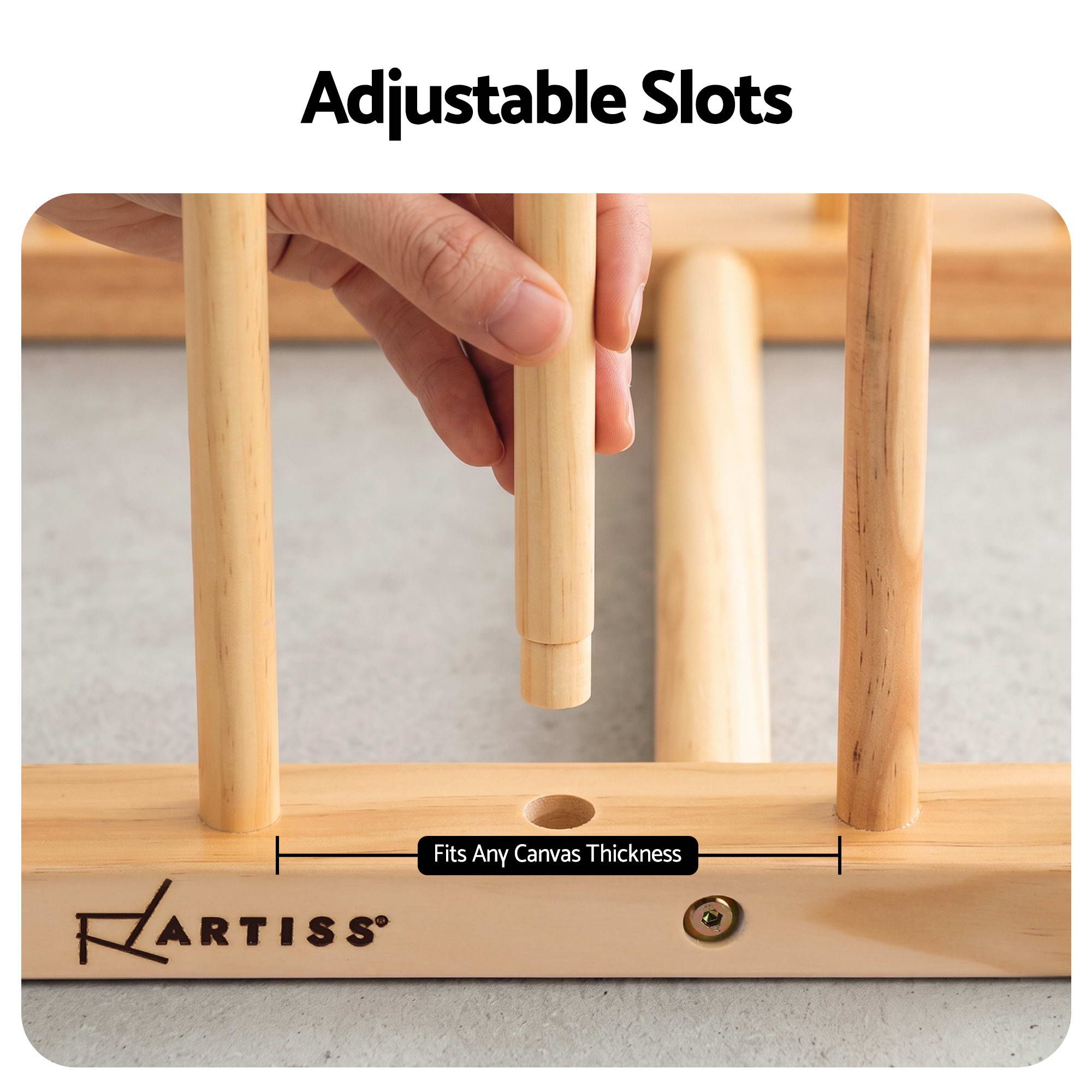 Artiss Wooden Art Drying & Canvas Storage Rack with Caster Wheels for Studio,Galleries,Classroom Bedworld