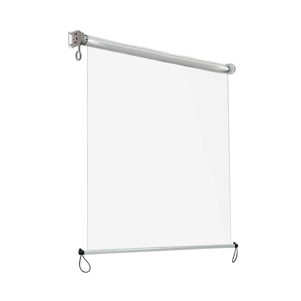 Instahut 1.3X2.4M Outdoor Blinds Clear Roll Down Awning Retractable Outdoor Blinds Water Wind Proof Transparent