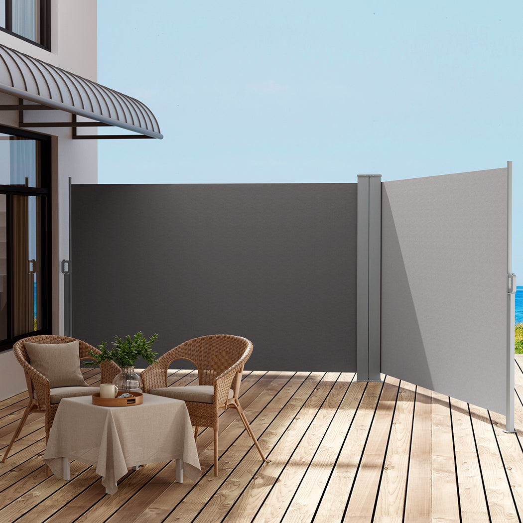 Instahut Side Awning Sun Shade Outdoor Retractable Privacy Screen 1