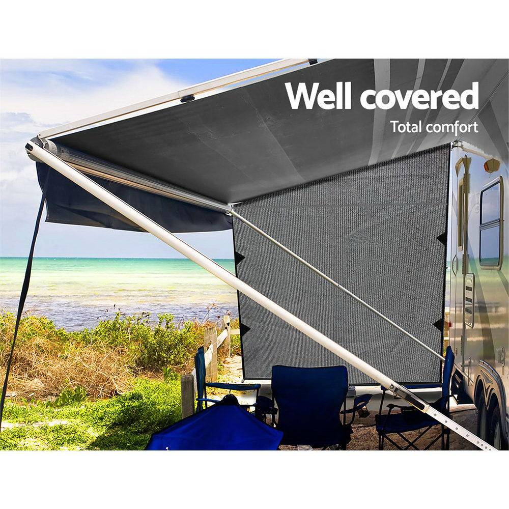 2M Sun Shade End Wall Side Grey