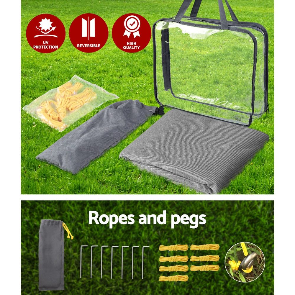 2M Sun Shade End Wall Side Grey