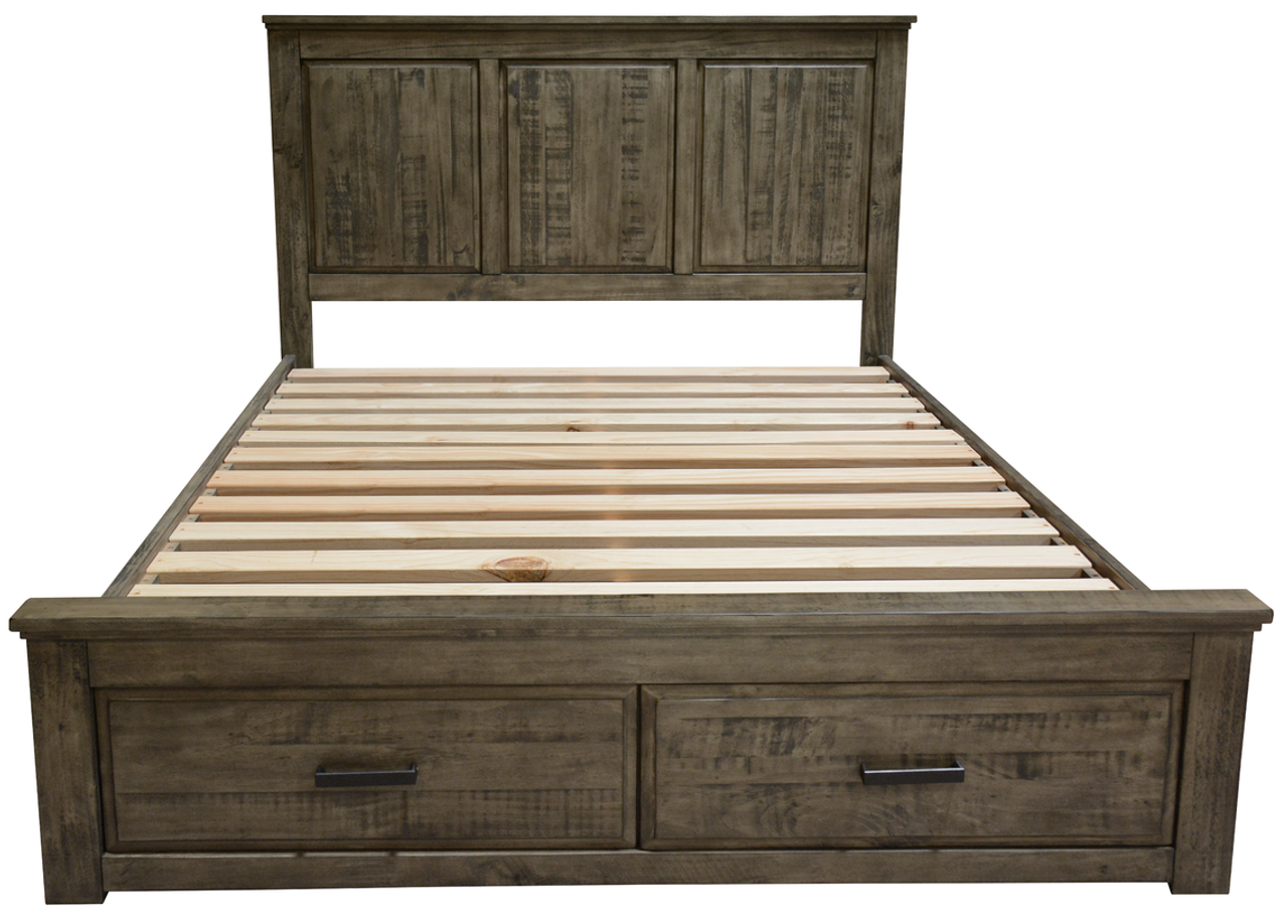 Amberton Timber Bed Frame with Storage Drawer - without mattress
