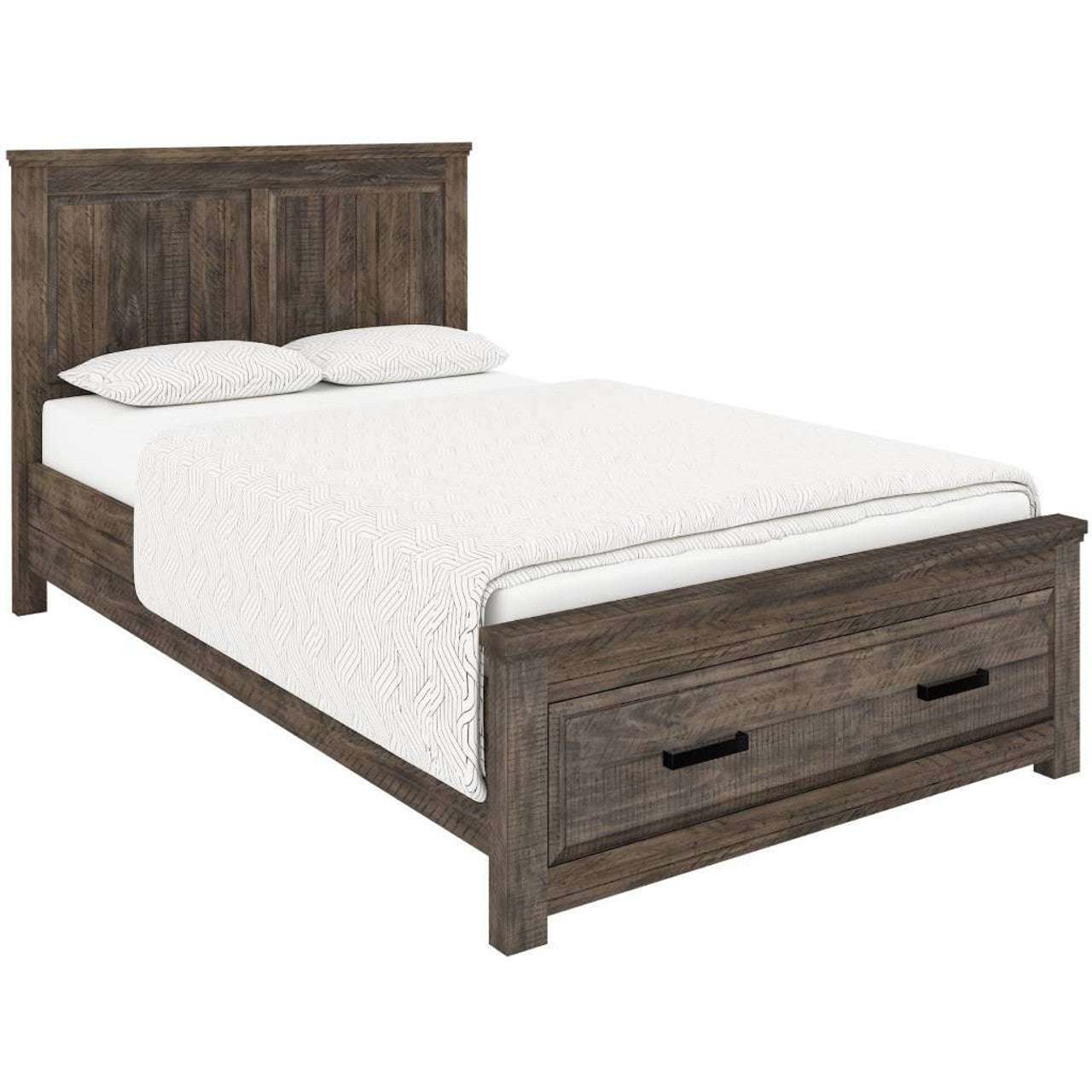 Amberton Timber Bed Frame with Storage Drawer