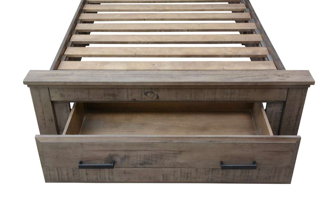 Amberton Timber Bed Frame with Storage Drawer