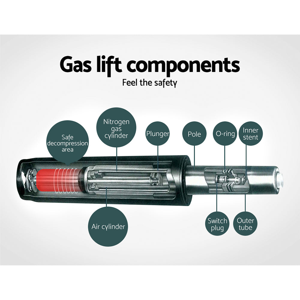Artiss 2x Bar Stools Vintage Swivel Gas Lift Brown