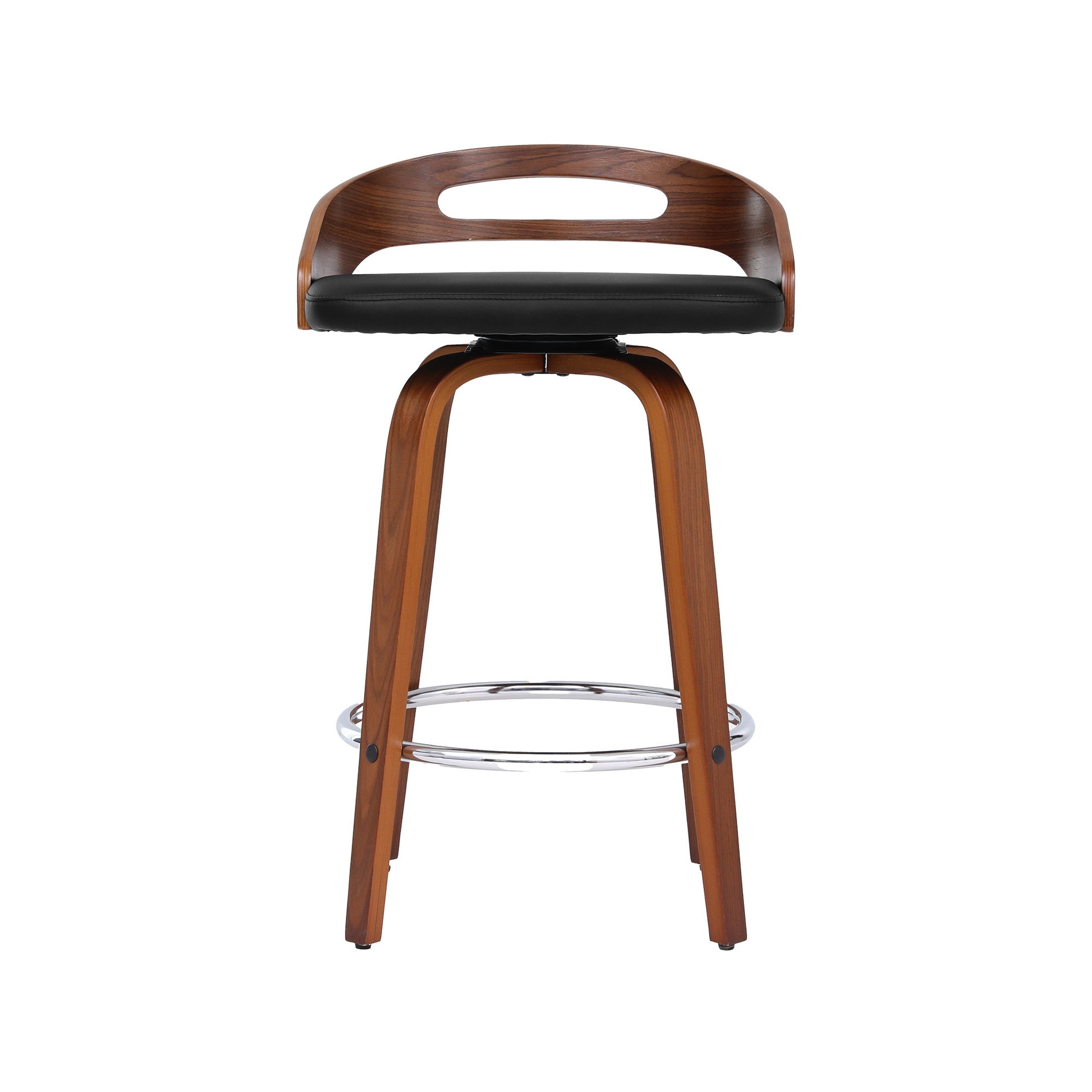 Artiss 2x Bar Stools Swivel Dining Chairs Low Back Counter Seat PU Cushion