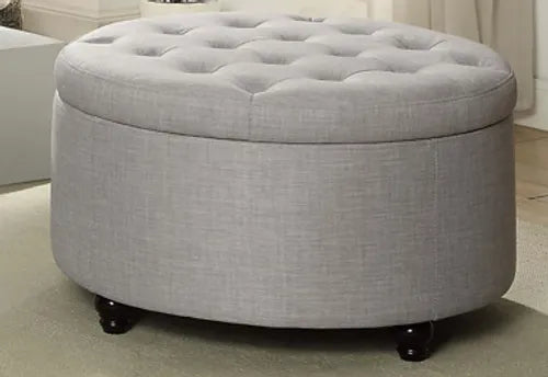 Baron Round Storage Ottoman 