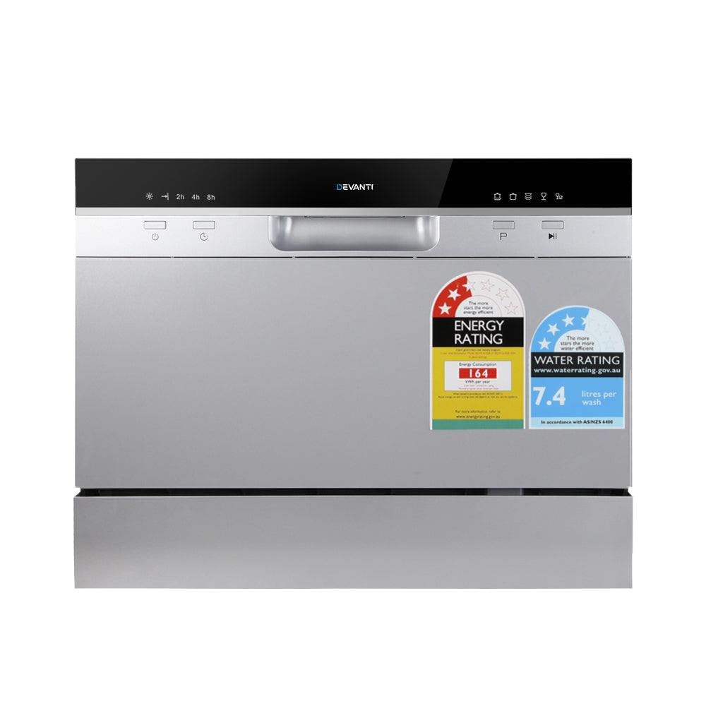 Devanti 6 Place Settings Benchtop Dishwasher 