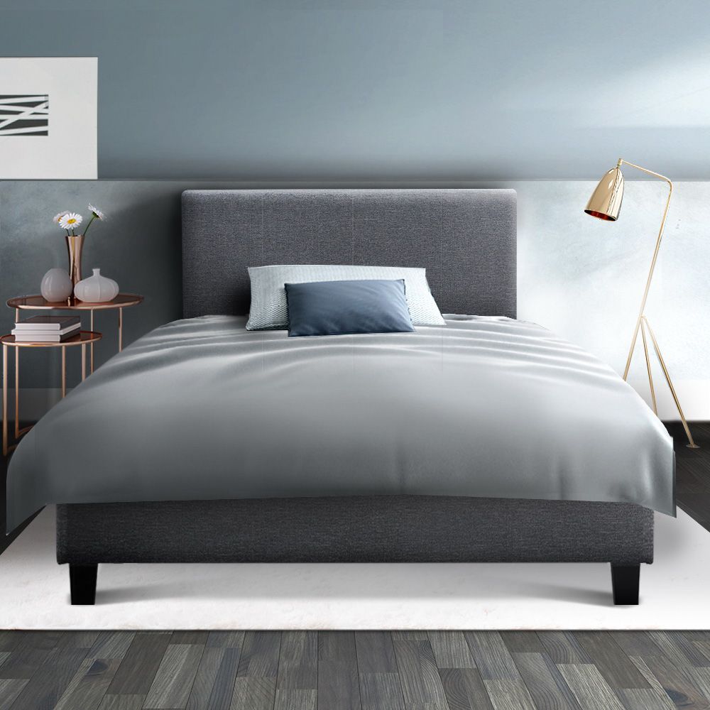 Artiss Bed Frame King Single Size Grey NEO Bedworld