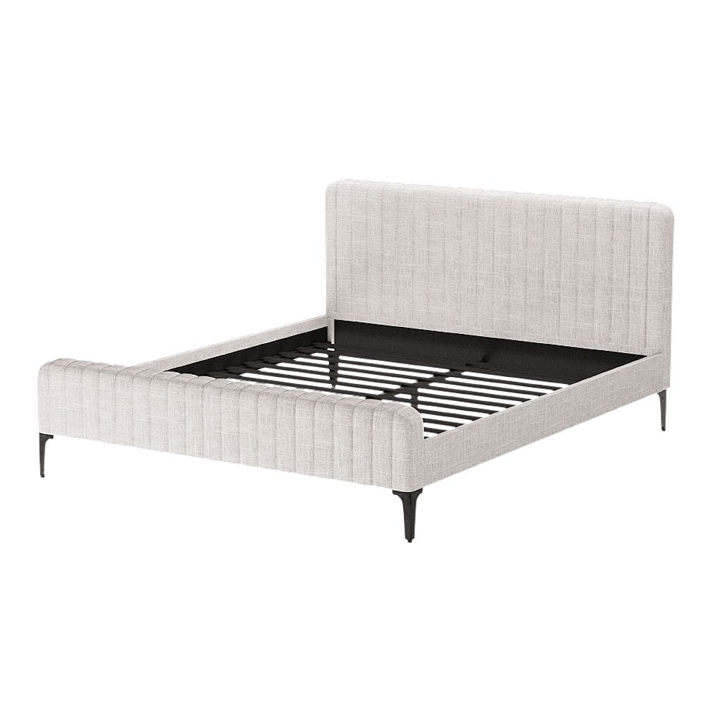 Artiss Bed Frame King Size Beige AMMY Bedworld