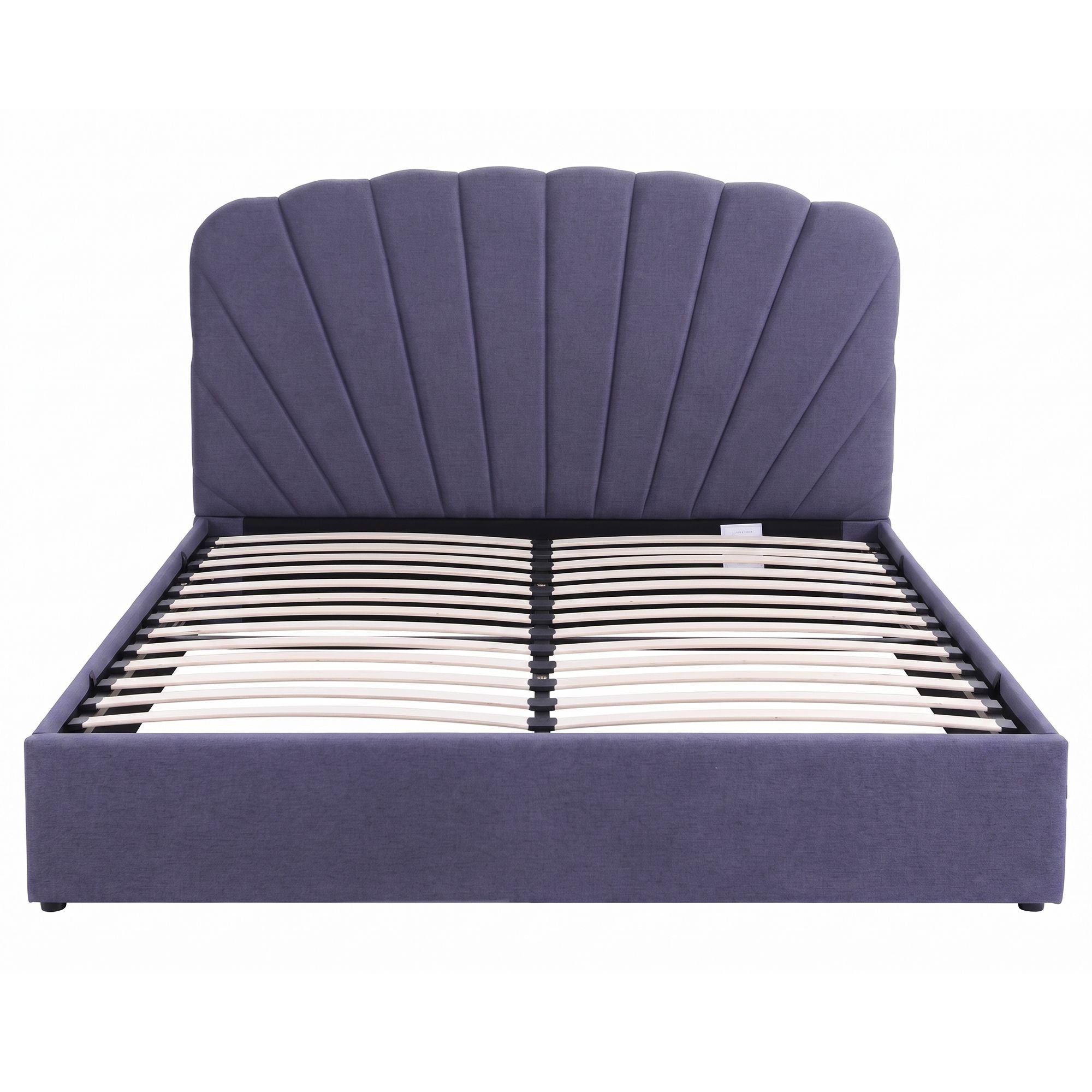 Artiss King Bed Frame with Lift Up Storage and USB Ports Grey Bedworld