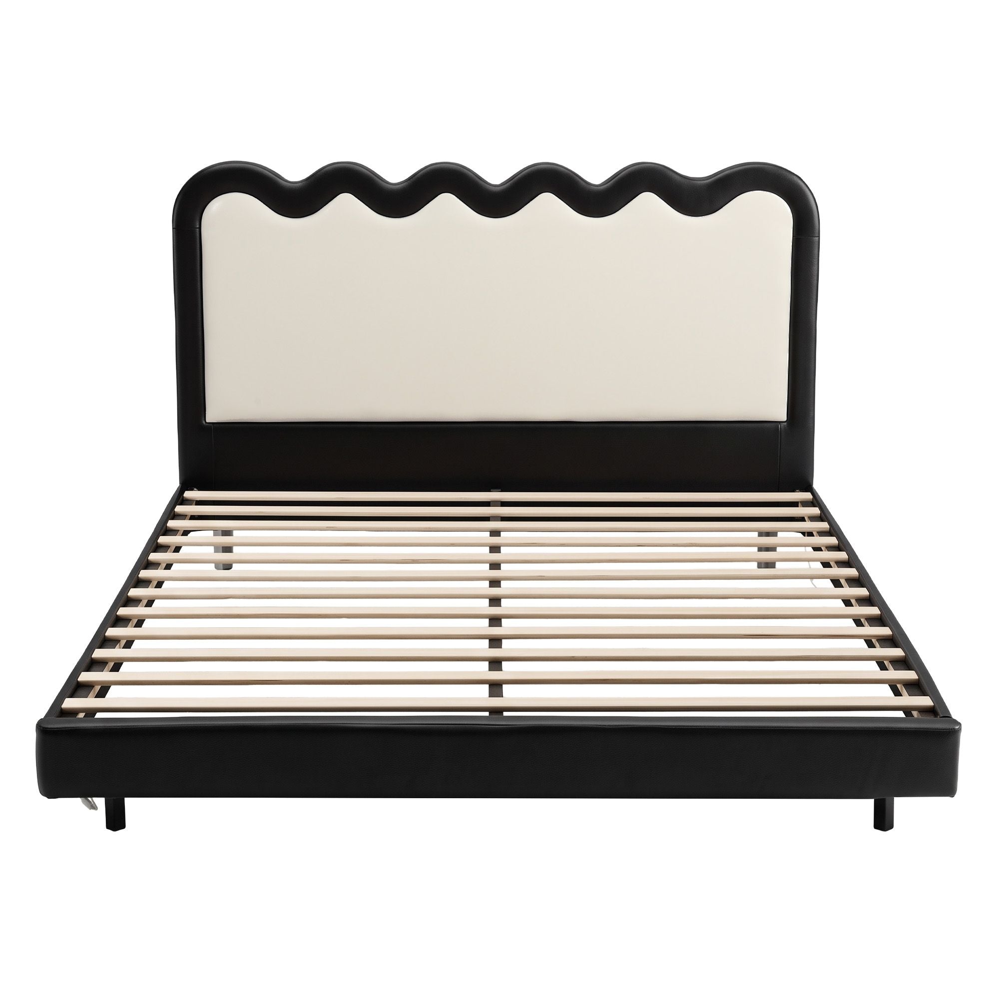 Artiss Double Bed Frame, Floating Design with RGB LED and USB Charging Bedworld