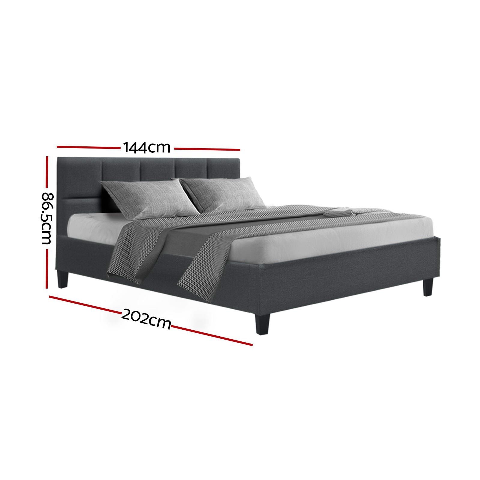 Artiss Bed Frame Double Size Charcoal TINO Bedworld