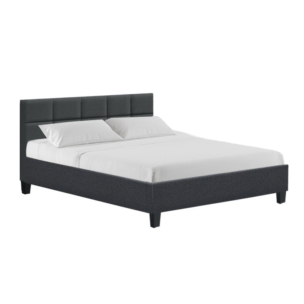 Artiss Bed Frame Queen Size Charcoal TINO Bedworld