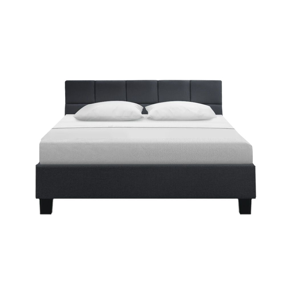 Artiss Bed Frame Queen Size Charcoal TINO Bedworld