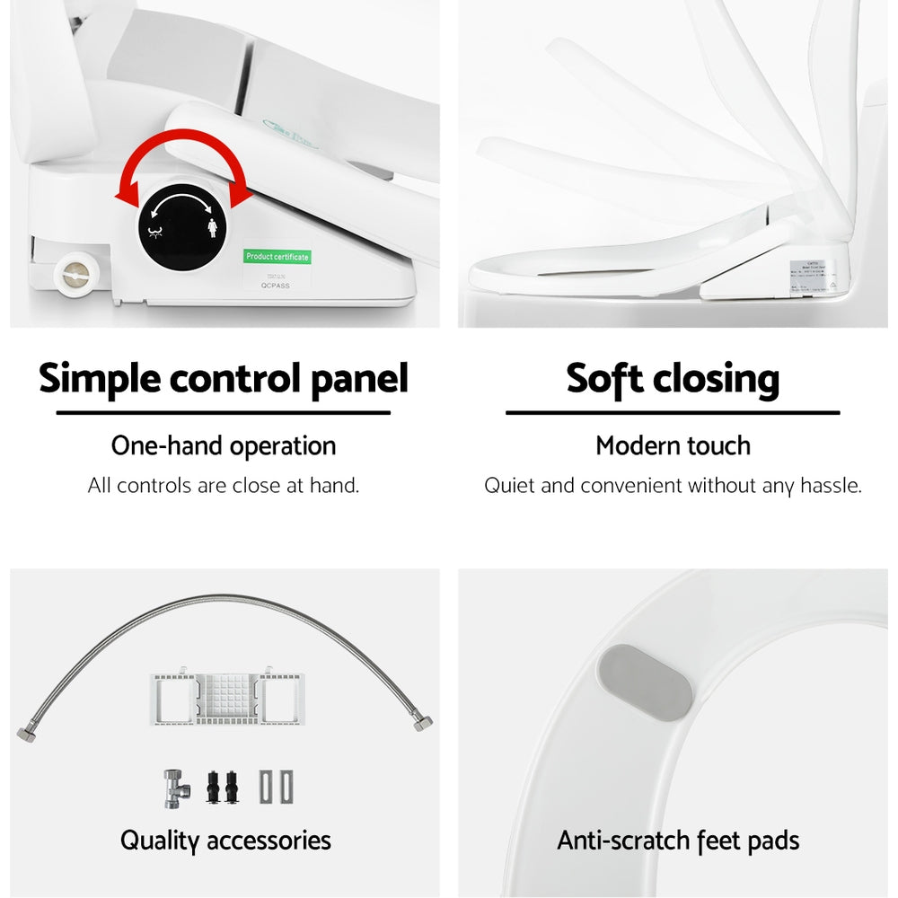 Electric Bidet Toilet Seat Cover Bathroom Spray Water Wash