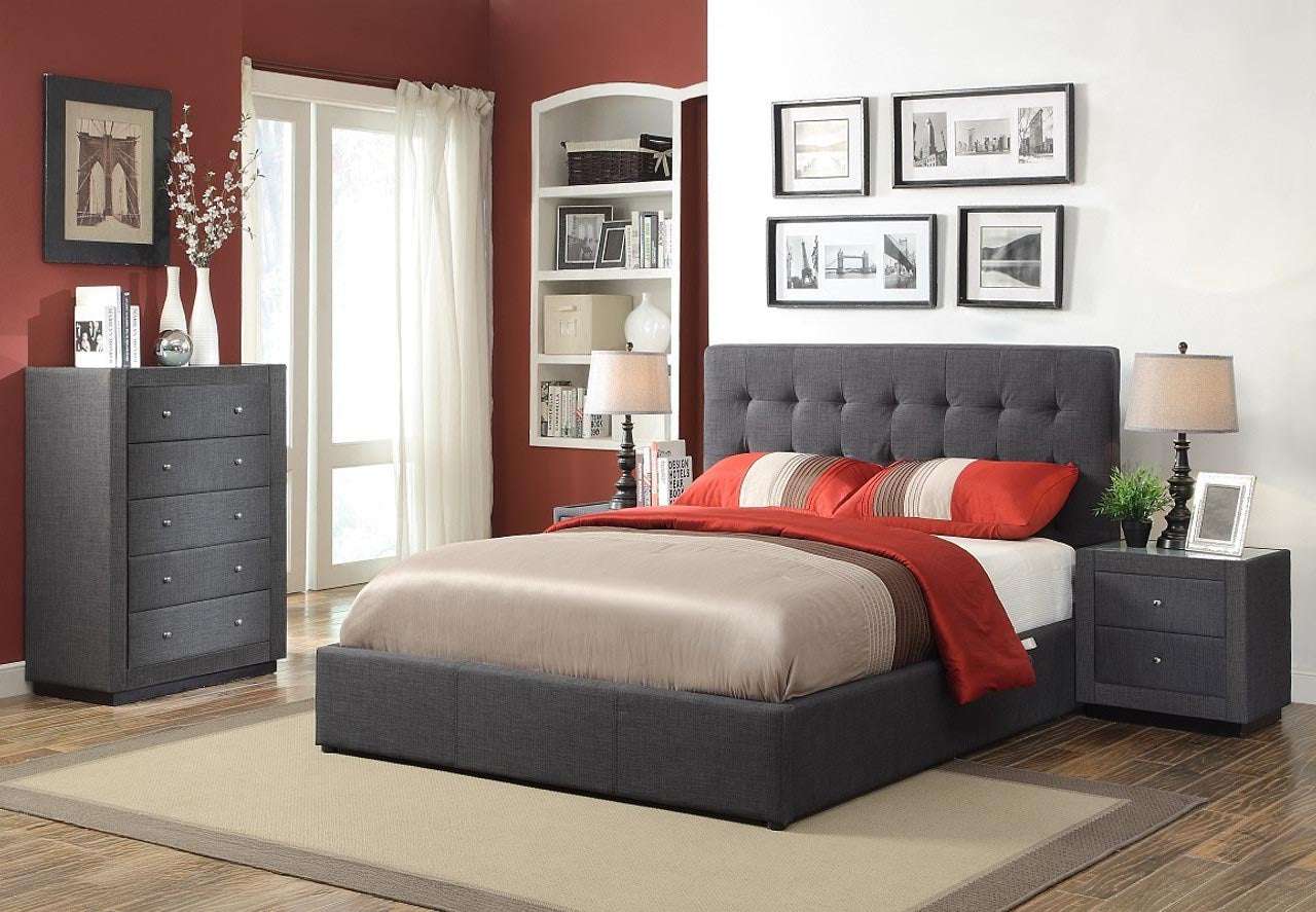 Brooklyn Gas Lift Upholstered Storage Bed frame