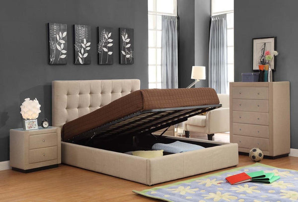 Brooklyn Gas Lift Upholstered Storage Bed frame