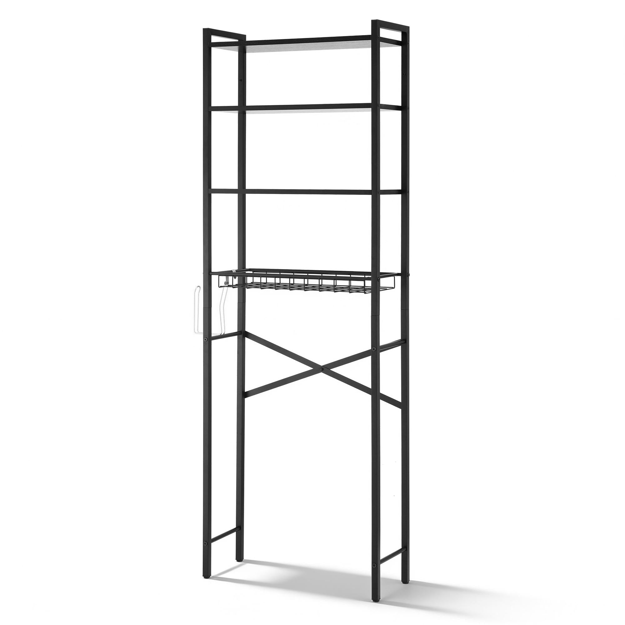 Artiss Over Toilet Bathroom Storage Rack Space Saving 4 Tier Organiser White Bedworld