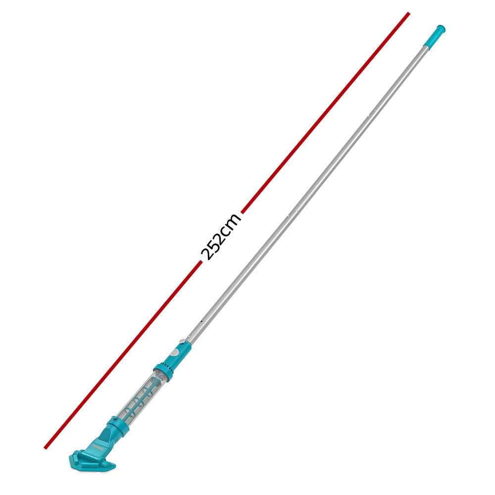 Telescopic pool vacuum pole, up to 2.52 m reach