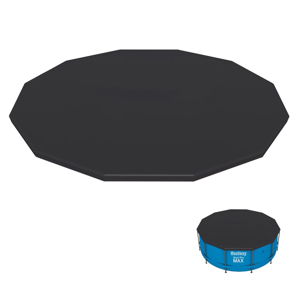 Bestway Pool Cover Fits 3.66m/12ft Round Swimming Pool PVC Blanket 3.7m Bedworld