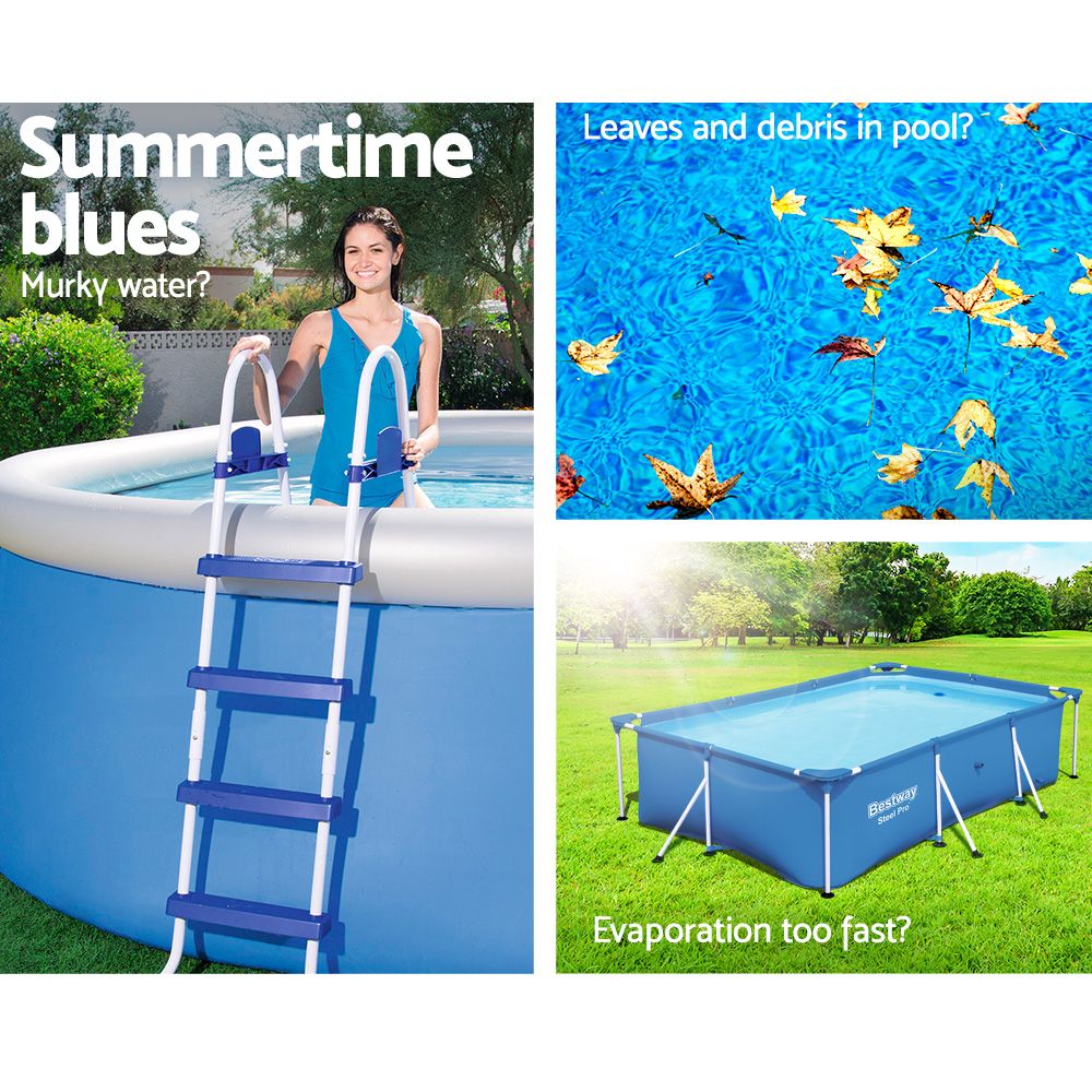 Bestway 58017 Pool Cover Fits 4x2.11m Above Ground Swimming Pool PE Blanket Bedworld