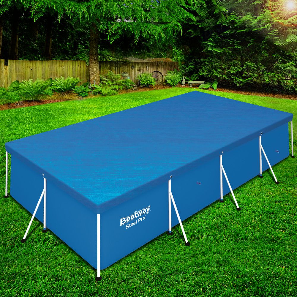 Bestway 58017 Pool Cover Fits 4x2.11m Above Ground Swimming Pool PE Blanket Bedworld