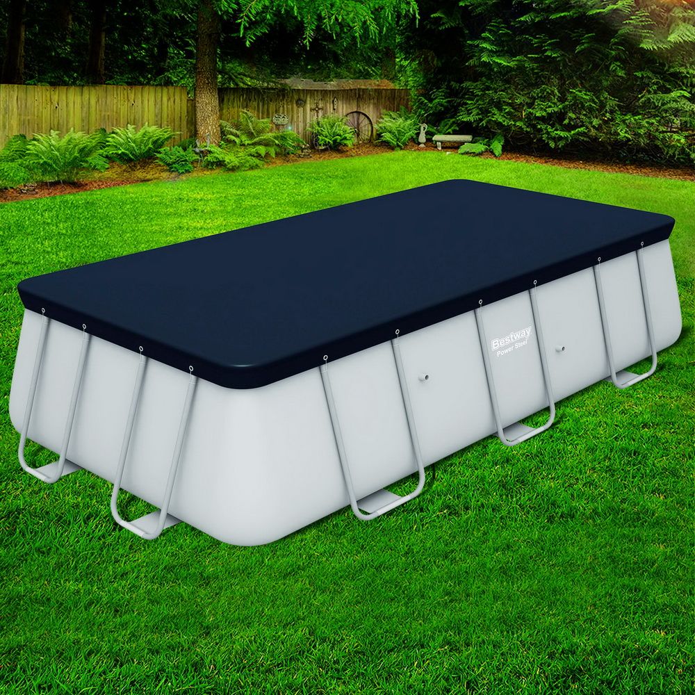Bestway Pool Cover Fits 4.12x2.01m Above Ground Swimming Pool PVC Blanket Bedworld