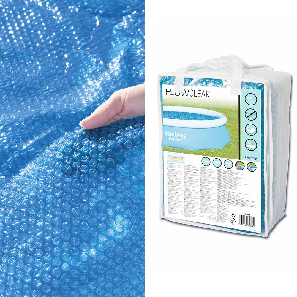 Bestway Pool Cover Fits 3.05m/10ft Round Swimming Pool PVC Blanket 2.89m Bedworld