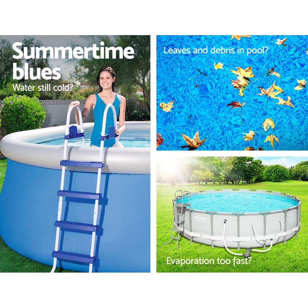 Bestway Pool Cover Fits 3.05m/10ft Round Swimming Pool PVC Blanket 2.89m Bedworld