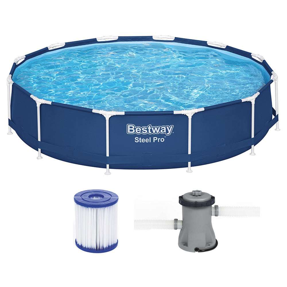 Bestway Swimming Pool 366x76cm Steel Frame Round