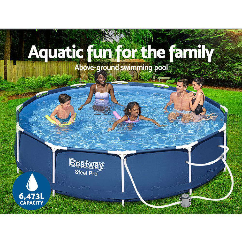 Bestway Swimming Pool 366x76cm Steel Frame Round