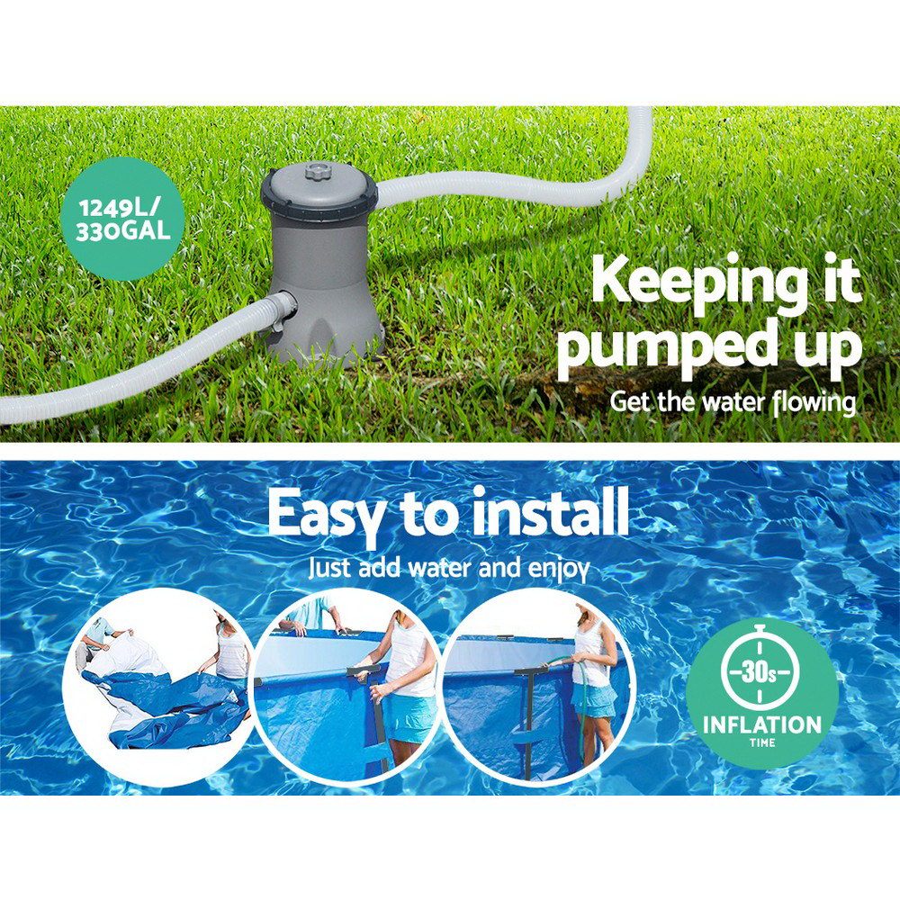 Bestway Swimming Pool 366x76cm Steel Frame Round