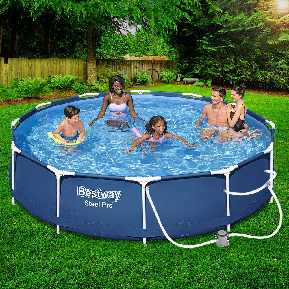 Bestway Swimming Pool 366x76cm Steel Frame Round