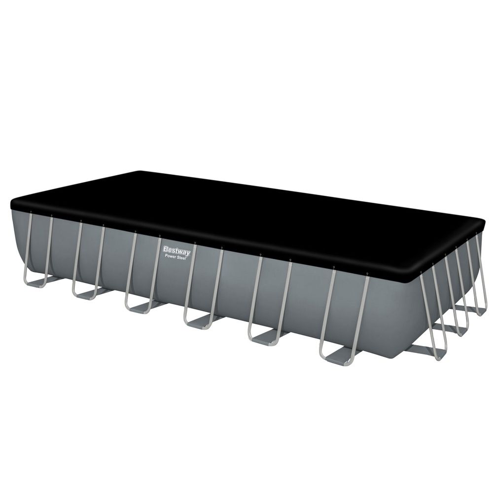 Bestway Swimming Pool 732x366x132cm Steel Frame Above Ground Pools Ladder 30045L Bedworld