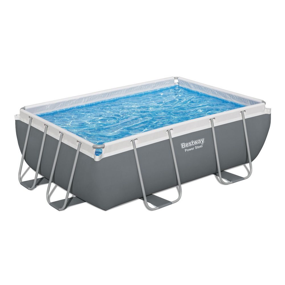 Bestway Swimming Pool 282x196x84cm Steel Frame Above Ground Pools Filter Pump 3662L Bedworld